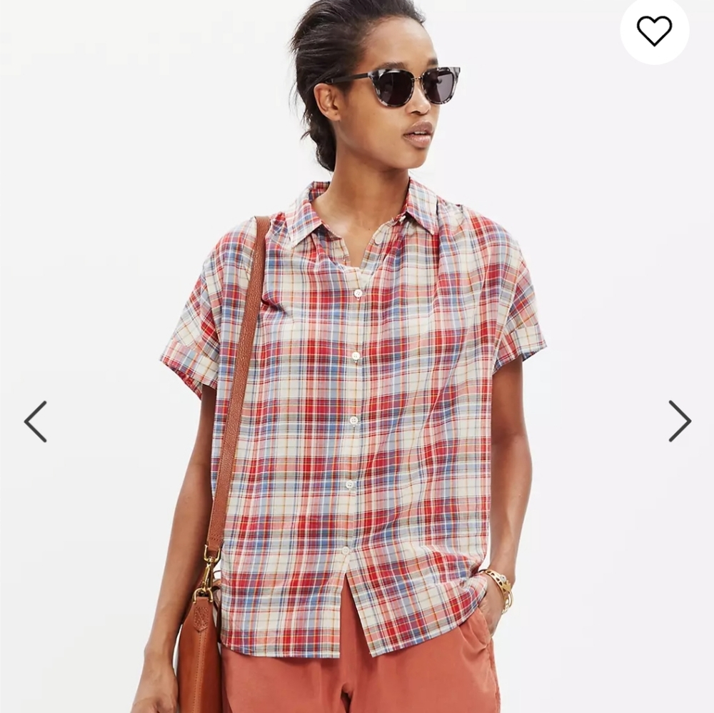 Madewell Central Shirt in Bergen Plaid out of stock